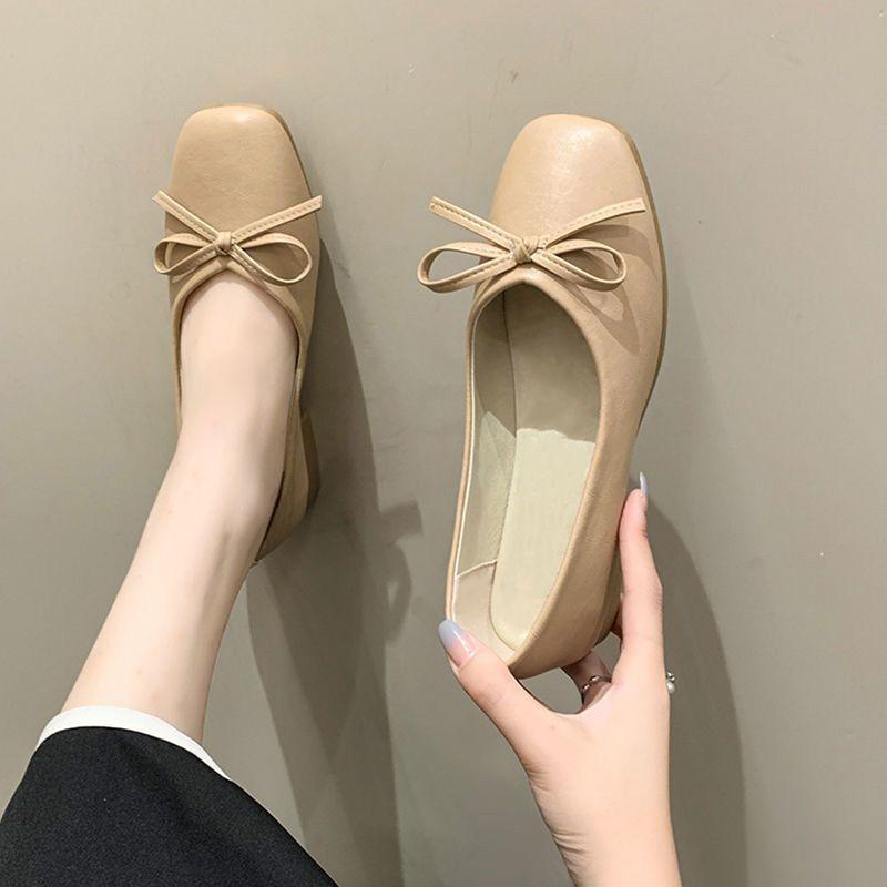 Mary Jane small leather shoes women's low-heeled real soft leather single shoes women's versatile student flat women's shoes