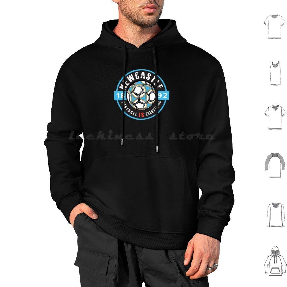 Football Is Everything-Fan Vintage Hoodies Long Sleeve Soccer Football Fan Idea Retro Vintage Distressed Lion English