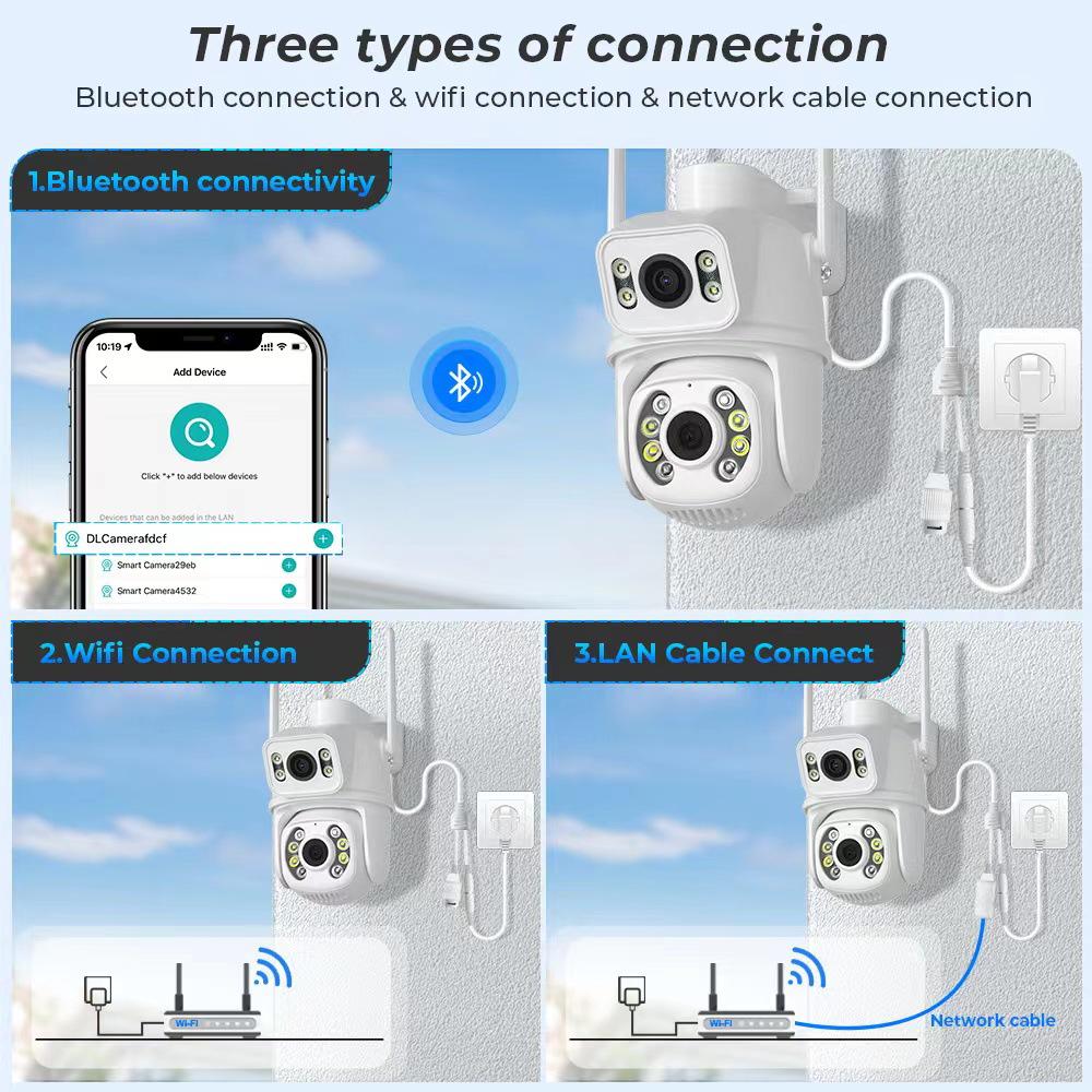 Icsee Wireless HD Color Night Vision Outdoor Surveillance Camera
