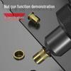 DELIXI Electric Rivet Gun Converter Kit CN Plug (adapter Included)