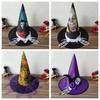 Witch Hat for Halloween Party Spiderwebs Wizard Caps Cosplay Costume Accessories Headwear Masquerades Hat Festival Supply