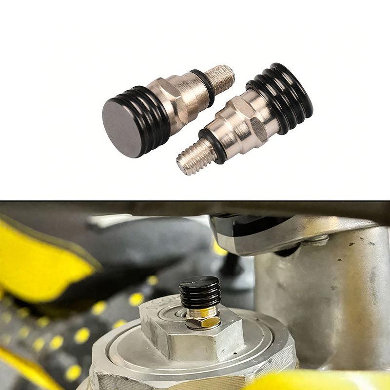 2pcs Motorcycle M5*0.8cm Front Fork Shock Absorption Air Bleeder Valve Screw Motorbike Accessories for Honda Kawasaki Suzuki