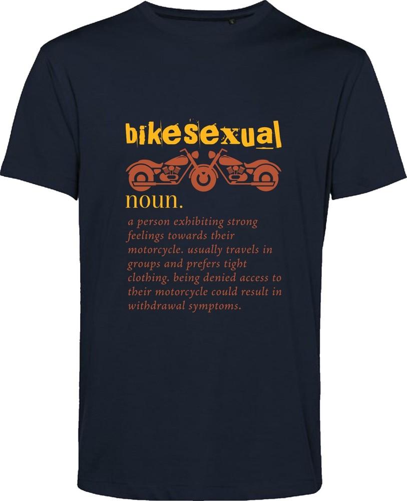 Bikesexual Funny T Shirt Meme Joke Bike Lovers Biker Squad Adventure Gift Top S
