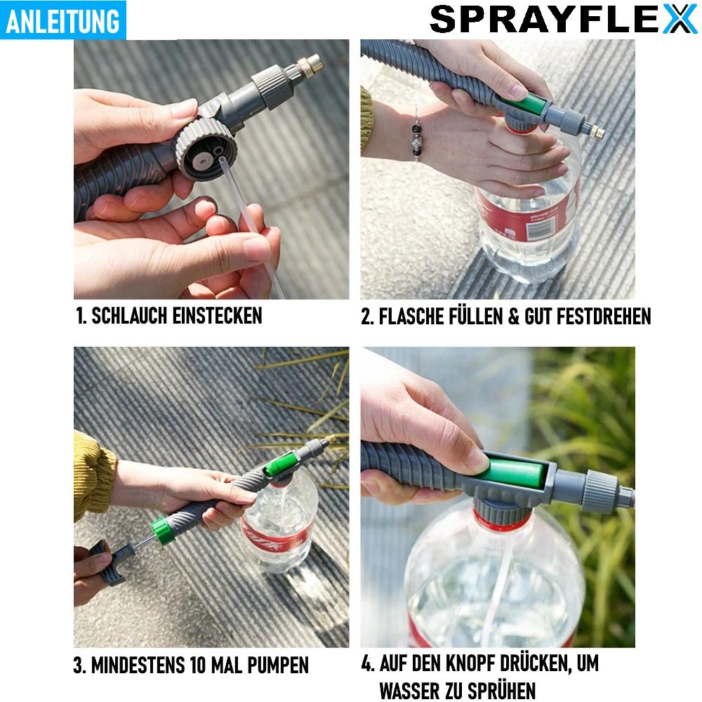 SPRAYFLEX Ruční postřikovač Pístový postřikovač Tlakový postřikovač Univerzální Nástavec na láhev Pumpa
