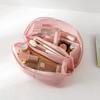 Travel Mesh Makeup Bag Wash Bag Cosmetic Bag Zipper Container For Women Toiletry Bag Makeup Organizer Portable Storage Pouch
