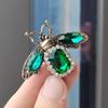 Rerto Bee Crystal Brooches For Women Enamel Rhinestone Animal Tassel Lapel Pins Men'S Suit Collar Pin Badge Accessories