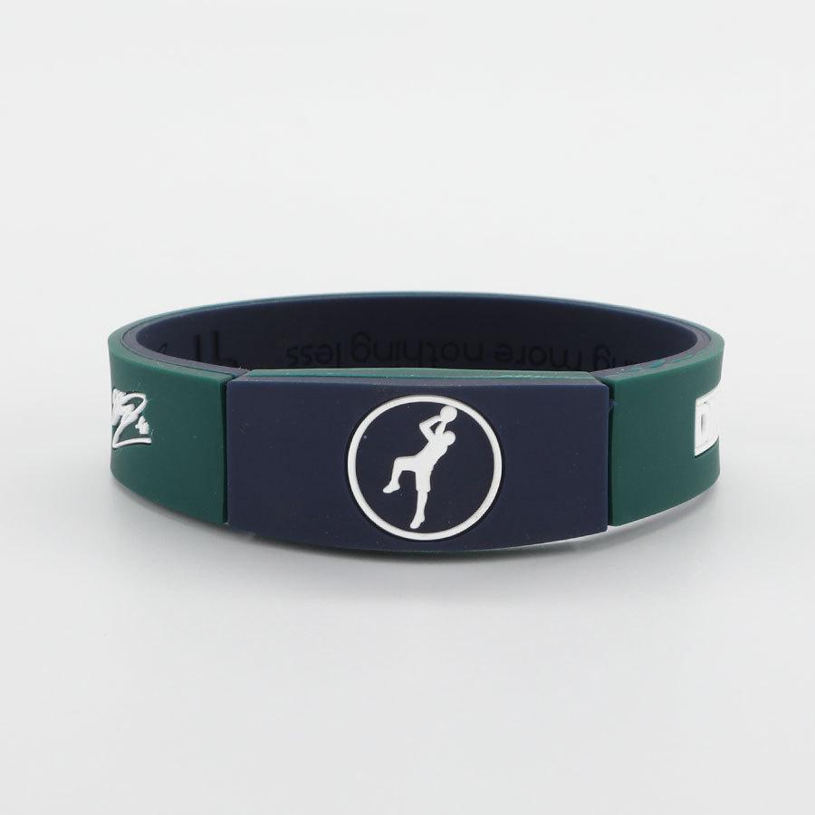 NBA Luminous Silicone Bracelet: Curry, Durant, James, Irving Edition, 20cm Snap Closure.