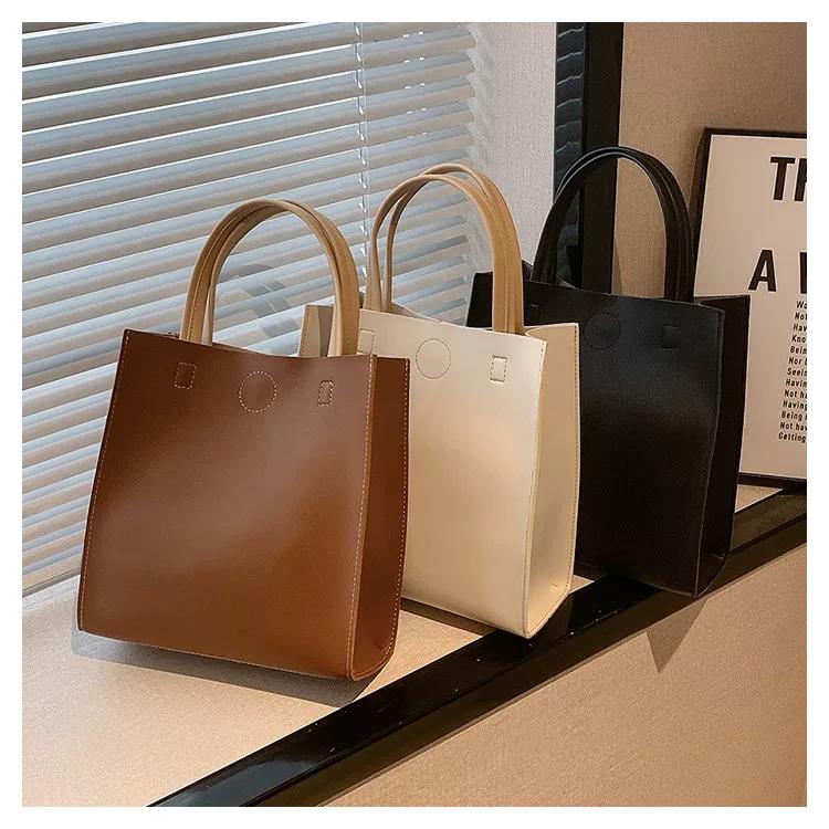 Popular women's bags, vertical bags, trendy lunch boxes, commuter bags, large-capacity portable tote bags