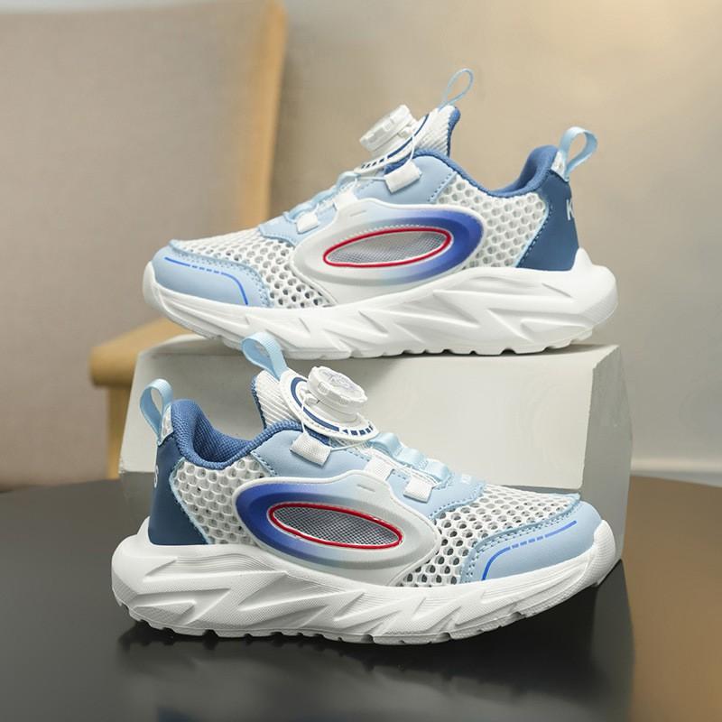 Breathable Mesh Kids Sports Shoes Boys Girls Lightweight Running Sneakers With Ventilation Design