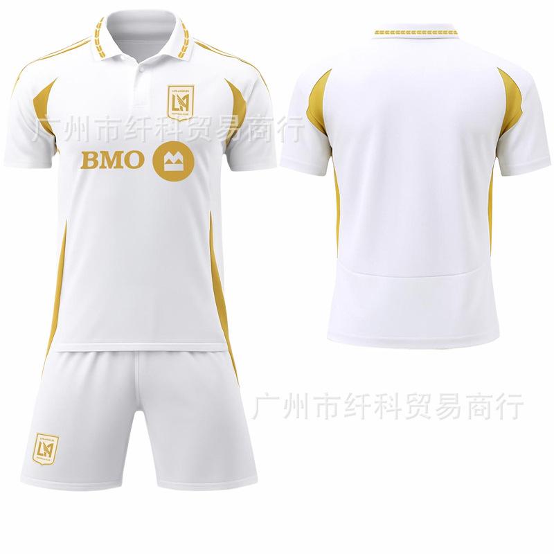 

2025 Major League Soccer Suit Set No. 9 Giroud Los Angeles FC Away White Jersey No. 7 Sun Xingmin #16