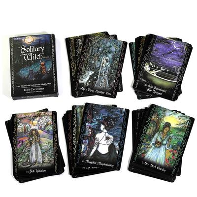 Solitary Witch Oracle 45 Stück Karten Englisch Tarot Deck Familienparty Brettspielkarte