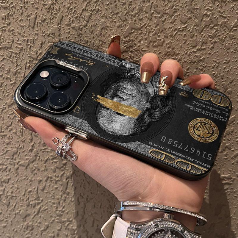 New Cool 100 Dollar Bank Note Phone Case For iPhone 16 PRO 17 15 14 13 12 11 Pro Max 16E IPHONE Air Minimalism Shockproof Cover