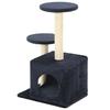 VidaXL Cat Tree with Sisal Scratching Posts 60cm Dark Blue