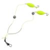 Attractive Silver Finish Double-Hook Rig Fishing Hooks Metal Fishing Hooks