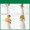 Beautiful Intimate Decoration Imitation Wood Resin Crafts Lovers' Ornaments