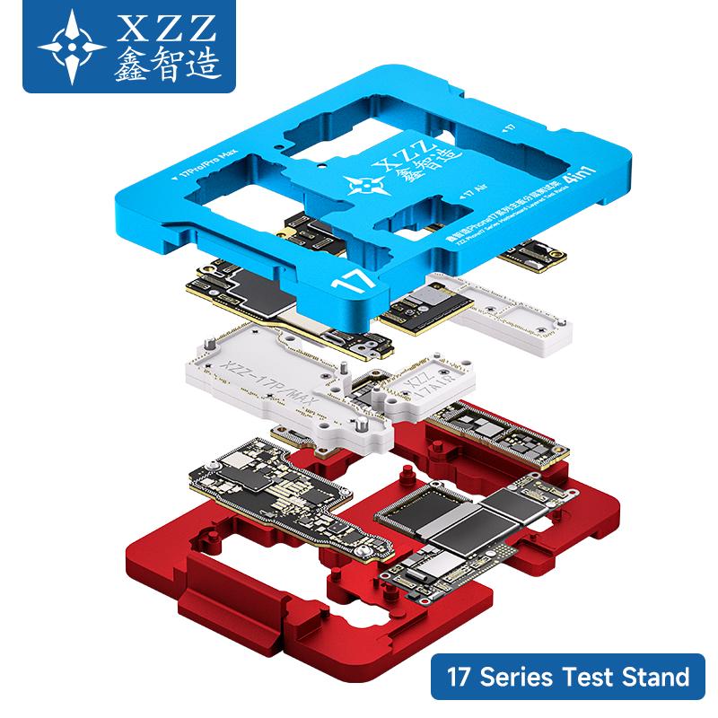 XZZ ISocket 4in1 Motherboard Testing Fixture for iPhone 17 Series Logic Board IC Chips Function Middle Frame Tester Tools Kit