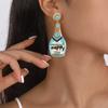 Fun and Quirky Whiskey Bottle Earrings, Happy Crown Shiny Ear Drops for Women