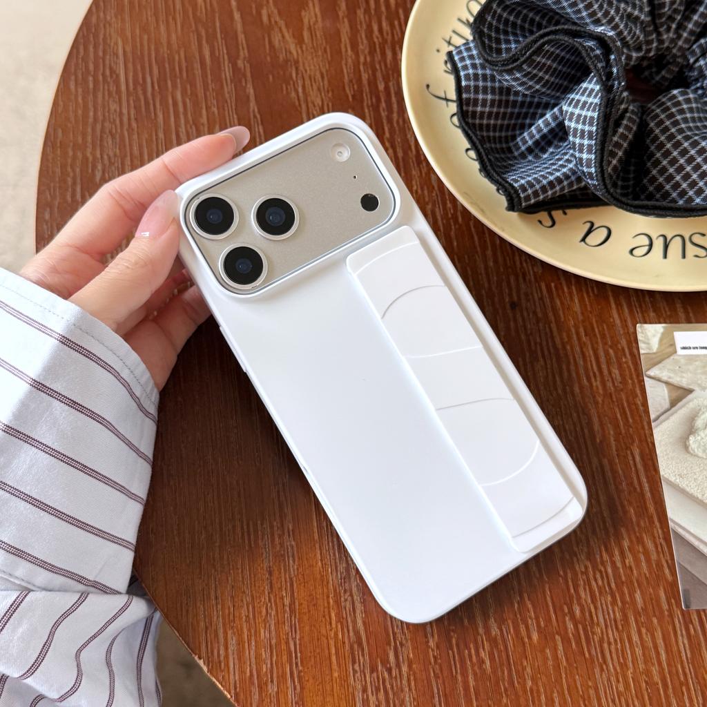 Luxury Solid Stretch Silicone Wrist Strap Matte Case For iphone 17 16 12 13 14 15 Pro Max Plus Air Shockproof Hard Back Cover