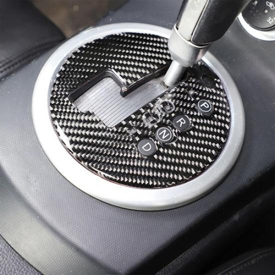 Carbon Fiber Interior Gear Shift Panel Cover Trim Fit For Nissan 350Z 2003-2006