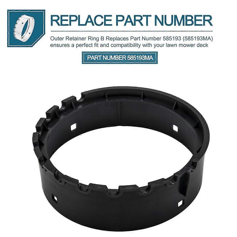 585193MA Outer Retainer Ring for Murray Briggs & Stratton Craftsman Lawn Mower Engine Retaining Ring Replacement Part
