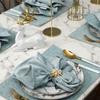1PC Wedding Supplies Soft Handkerchief Table Decor Dinner Napkins Solid Color Reusable Cotton Linen Square Napkin Party Gift