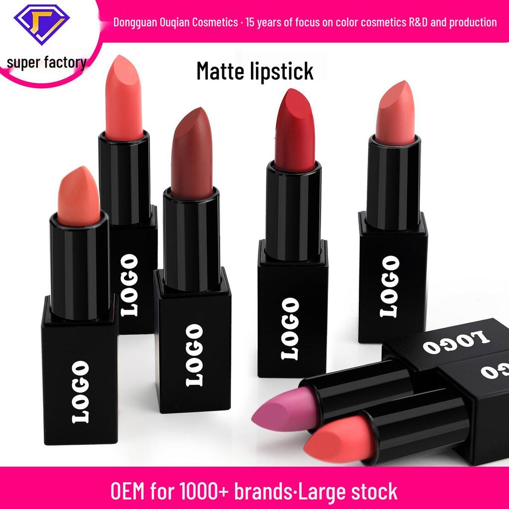 Matte Long-Lasting Non-Stick Lipstick for Cross-Border Beauty