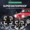 For Wrangler 4.5" 50W IP67 Waterproof Flush Mount LED Work Light White Yellow Blue Offroad Driving Fog Lamp Spot Beam 4x4 Light