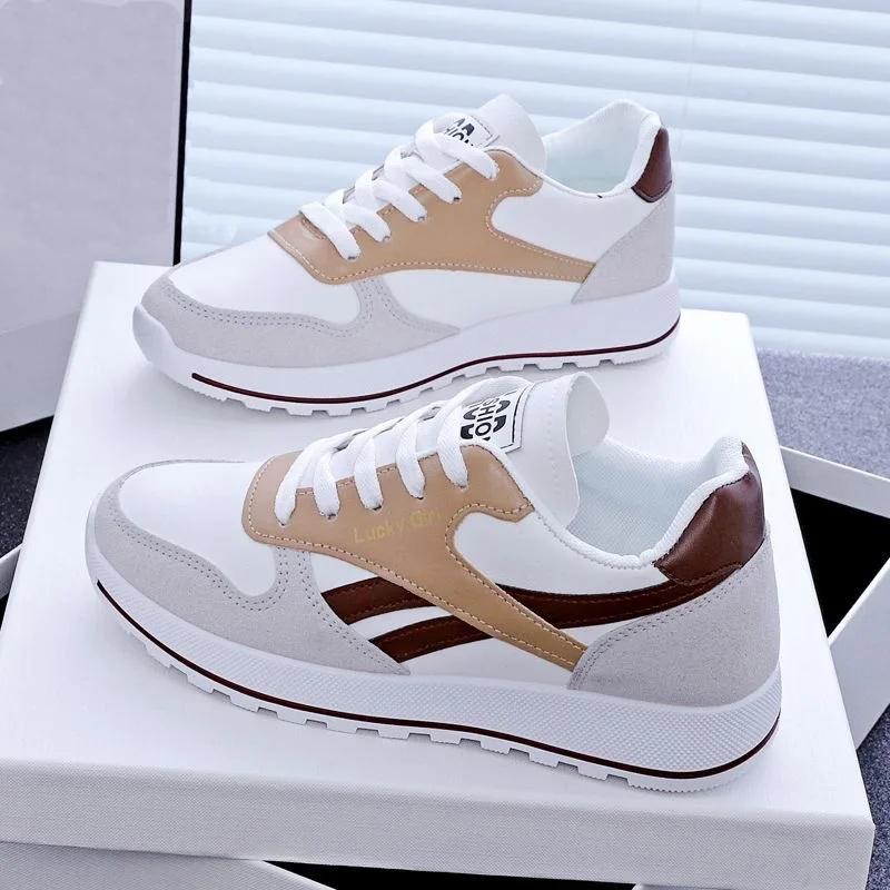

Women s Running Shoes Style 2025 Spring Autumn New Street Snap Dad Shoes Polyurethane Upgraded Version of AGAN White Shoes 40