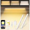 MATICOD Under Cabinet Lights, Dimmable White LED Under Cabinet Lighting Closet Lights with Bluetooth Smart APP Remote Control, Under Counter Lights