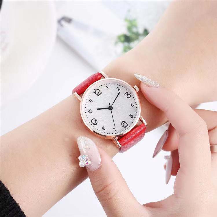 Simple Digital Face Ultra-Thin Shell Alloy Belt Watch, Multi-Color Face And Color Ribbon Fashion Women'S Watch, Quartz Watch