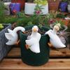 3PCS/SET Adorable Shape Simulated Animal Ornaments Realistic Duck Figurine  Balcony
