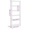 Barn Door Natural 80 x 2.5 x 208 cm Solid Pine Wood