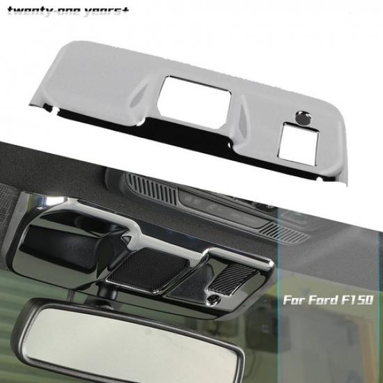 ABS Chrome Inner Rearview Mirror Bracket Panel Cover Trim for Ford F-150 -22