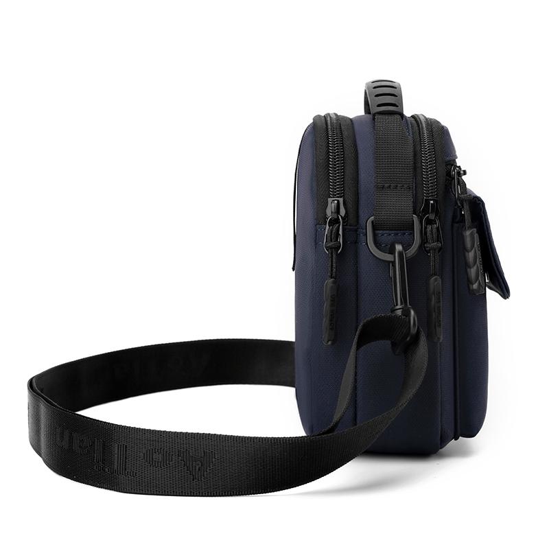 Multi Purpose Design Men Mini Bags Shoulder Bag 3 Layers Men Small Crossbody Bag Fashion Casual Men Small Messenger Bag Belt Bag