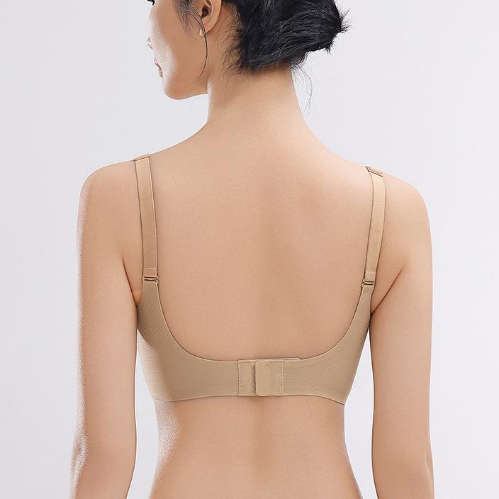 Soft Support Seamless Bra Women's Gathering Underwear Feminine Feel Thin Bra with Upper Support No Steel Ring Underbody Bra