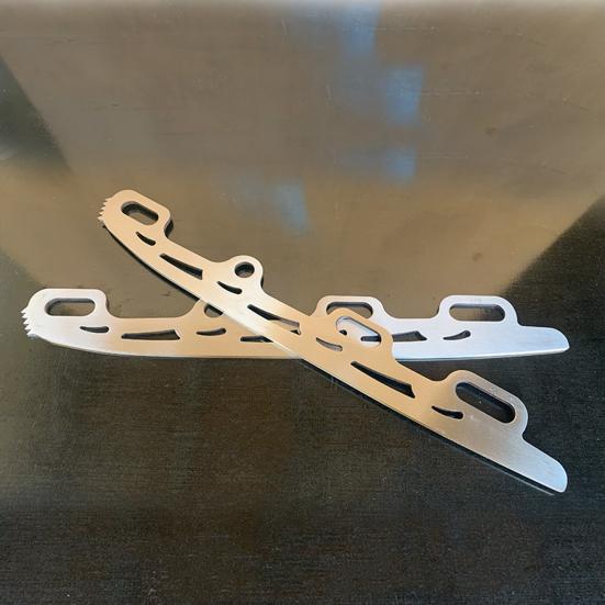 1 Pair Skate Blade Strong Anti-slip Stainless Steel Unbreakable Skates Replacement Blade