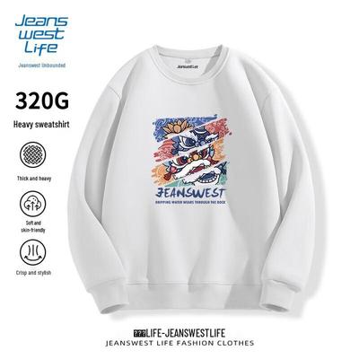 JEANSWEST LIFE Men's Guochao Lion Dance Sweatshirt