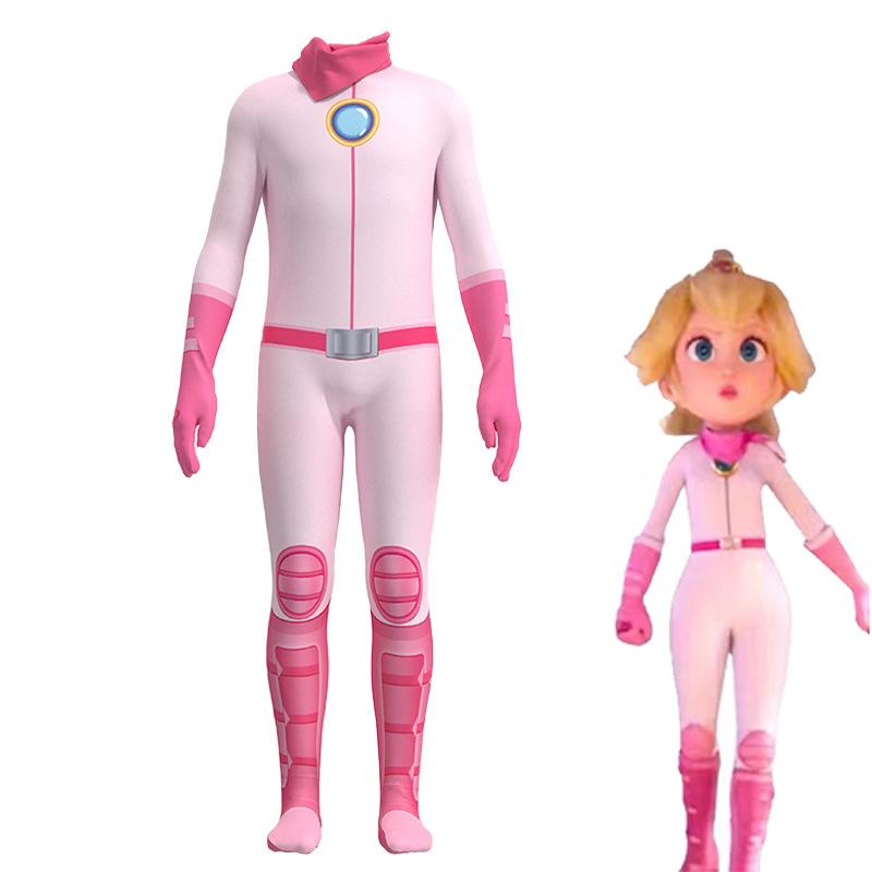 New mario big movie tights cosplay princess pinkie onesie cos game suit sexy babes