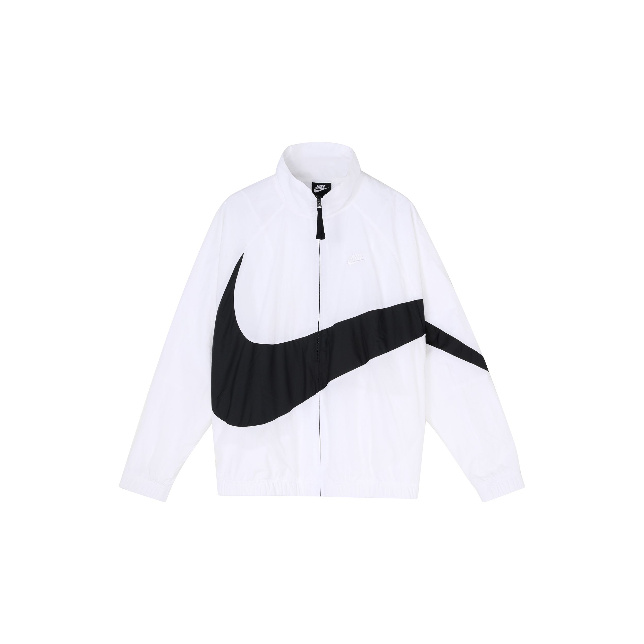 Nike Sportswear Big Swoosh Men s Loose Fit Woven Windbreaker Jacket White Black AR3133-100 L