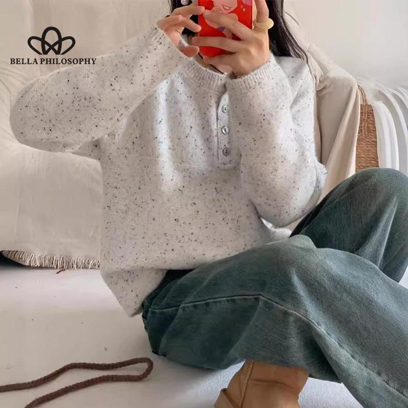 Pulover cu linie florală din fire de vânt blând, pulover pentru femei, toamnă și iarnă, nou pulover coreean, scurt, tricotat, top Pulover