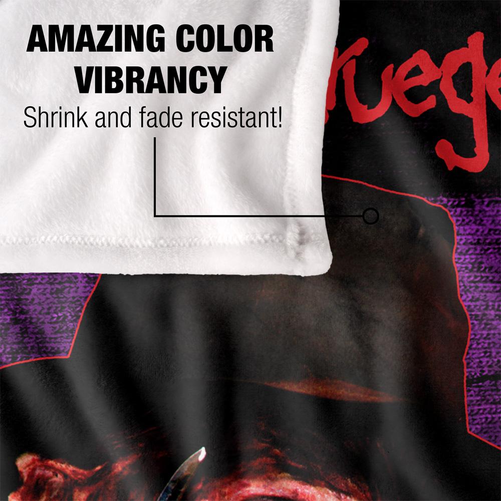 Nightmare On Elm Street Headshot Freddy Krueger Blanket