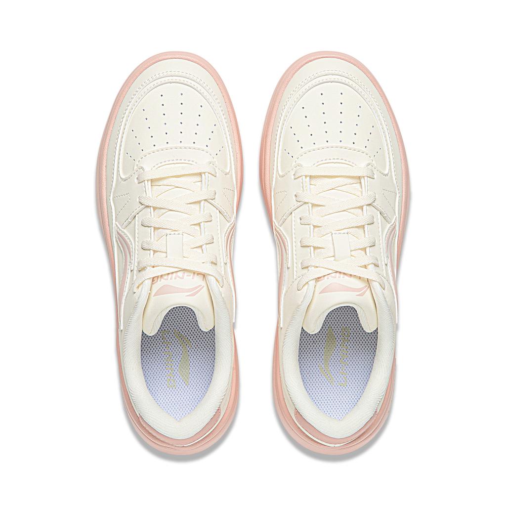 Li Ning January 1.0 Lightweight And Breathable Low top Skateboard Shoes Women's Pink White AGCV492-8