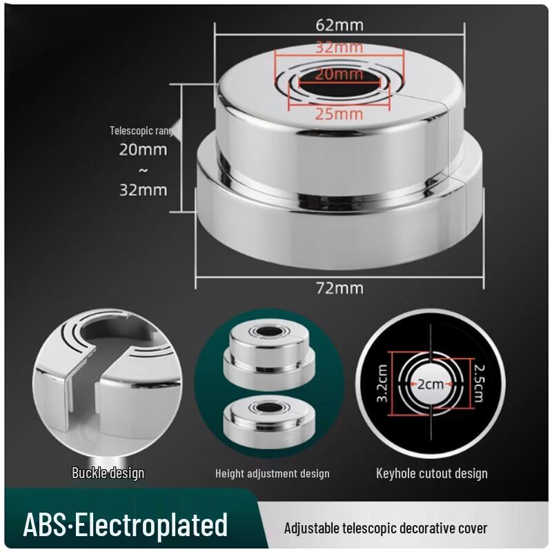 Zhuoma Shower Pipe Split Decorative Covers