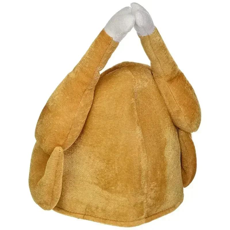 Funny Carnival Chicken Leg Hat Christmas Thanksgiving Decoration Turkey Hat Adult Carnival Hat Party Festive Cap Funny Hats
