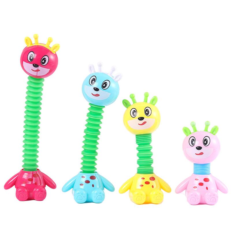

Pop Tube Giraffe Sensory Toys Stress Relief Decompression Stretched Cartoon Deer Fidget Toys For Kids Boys Girls Party Gifts (As shown-19199)-