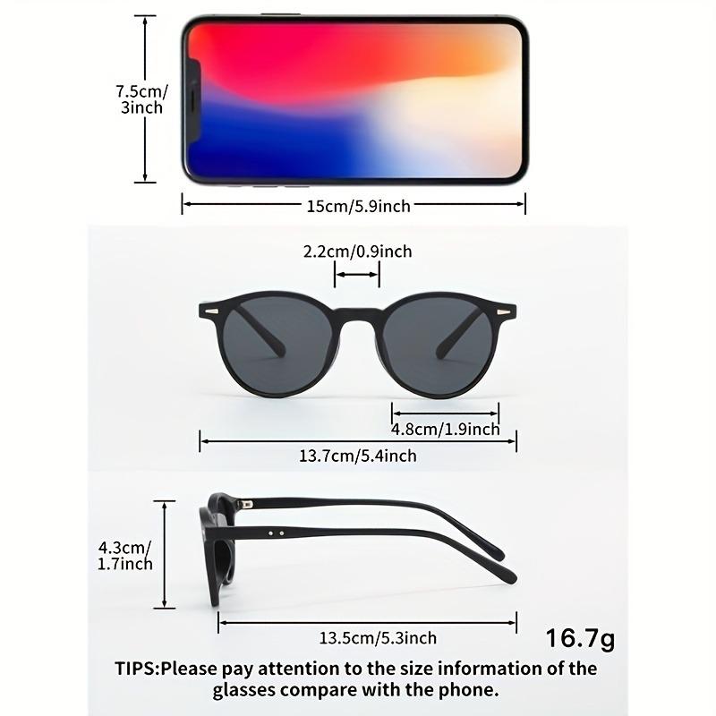 4 Pairs of Oval Frame Men's and Women's Fashionable Glasses Suitable for Daily Office Use and The Best Gift for Friends
