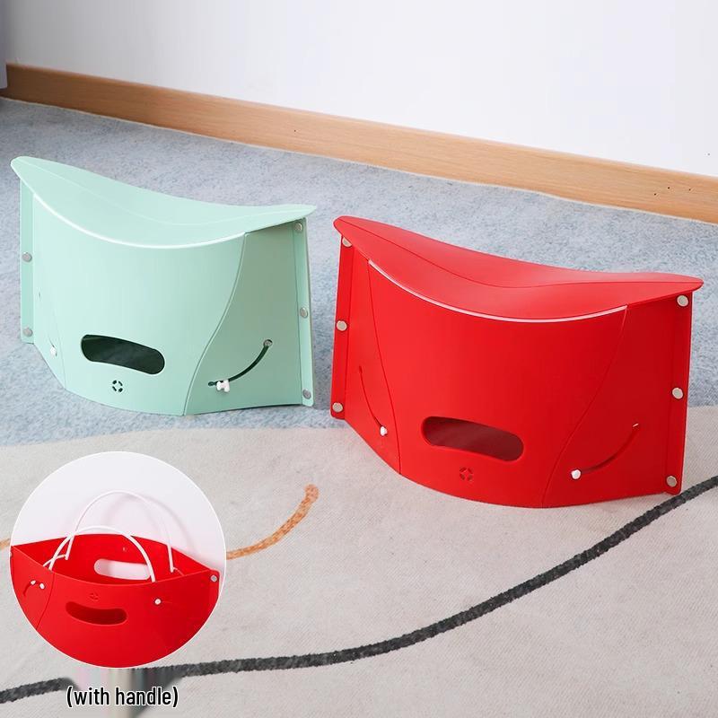 Jin Fu Portable Folding Plastic Stool for Travel and Outdoor Use