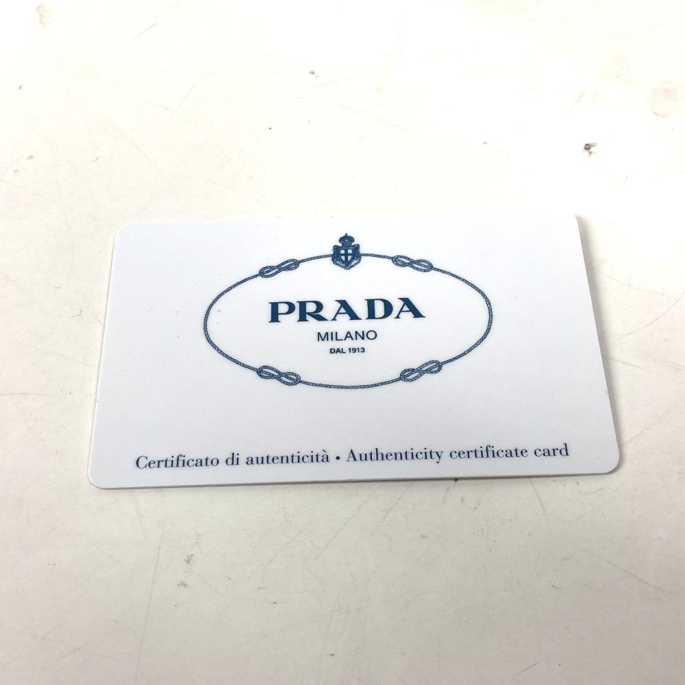 Prada 2ML317 Logo City Sports Zip Around Long Wallet Leather Black/blue