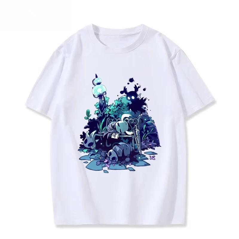 Hollow Knight Hollow World Peaceful Scene Indie Game Cotton TShirt Loose Fit for Hollow Knight Fashion Comfortable Tshirts S