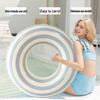 Inflatable Retro Stripe Swim Ring for Adults